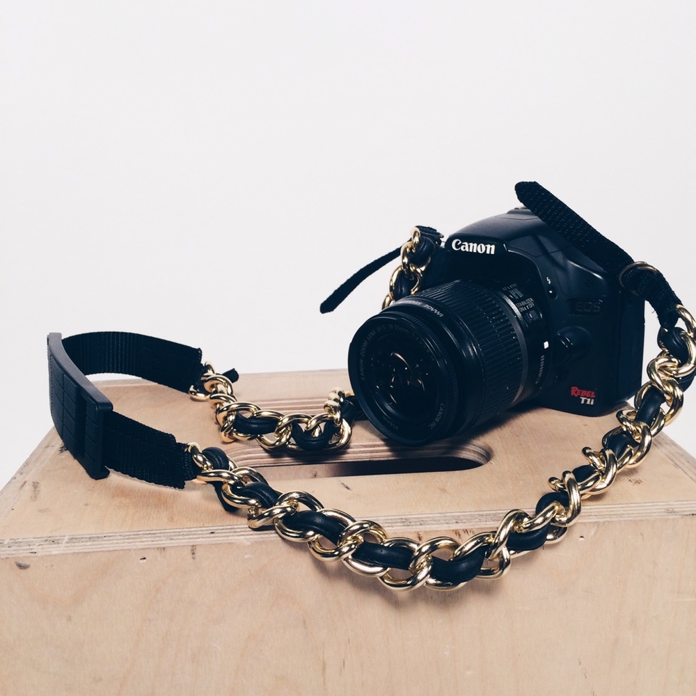 COPY - Gold chain camera strap